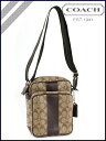 コーチ COACH 〔カーキ×ブラウン〕斜め掛けショルダーバッグ　シグネチャー SIGNATURE CAMERA BAG/SHOULDER BAG/kHAKI×BROWN[F70078][メンズ/MEN'S]アウトレット/新品/レディース/送料無料[3/20、3/24追加入荷]