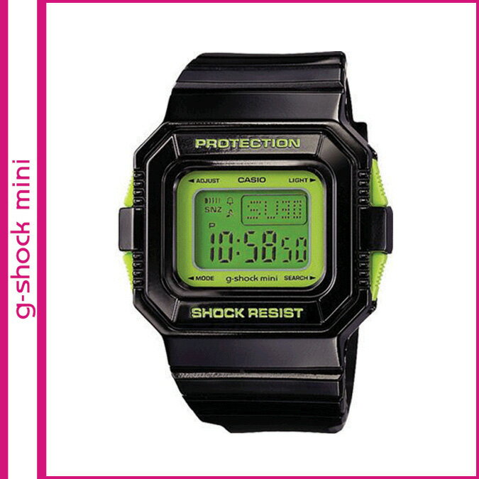 カシオ/CASIO G-SHOCK mini/ 腕時計 [ブラック×グリーン] GMN-550-1CJR/男女兼用[7/6 追加入荷][あす楽/正規]★☆あす楽☆★到着後レビュー書いて送料無料