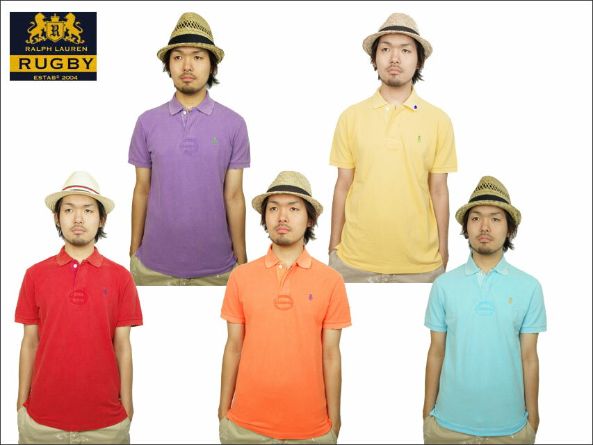 10,000߰ʾΤ㤤夲ǡ̵ۡ2010 SUMMERǿRALPH LAUREN RUGBY ڶ߸ƥåۥ⡼륹 ơ åȥ Ⱦµݥ 5顼 ե󡦥饰ӡSKULL LOGO VINTAGE COTTON SS POLO SHIRT5COLORᥫYDKG-mۡ1
