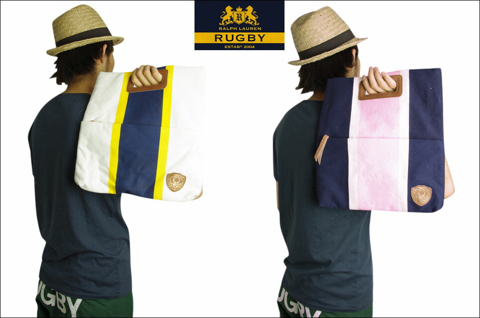 10,000߰ʾΤ㤤夲̵2010 SUMMERǿRALPH LAUREN RUGBYڥ쥶ѥåդ󥿡饤 åȥ ϥɥХå 2顼ۥեCOTTONHAND BAG2COLORᥫsmtb-mۡYDKG-m