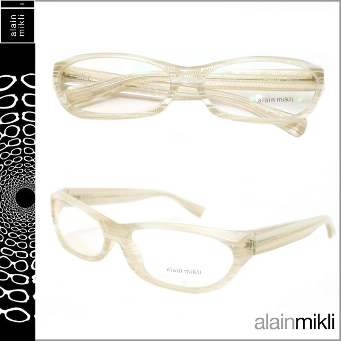 アラン ミクリ/alain mikli/ メガネ 眼鏡 [ホワイト×クリア] AL0767 0013/セルフレーム/男女兼用サングラス GLASSES [あす楽/正規]