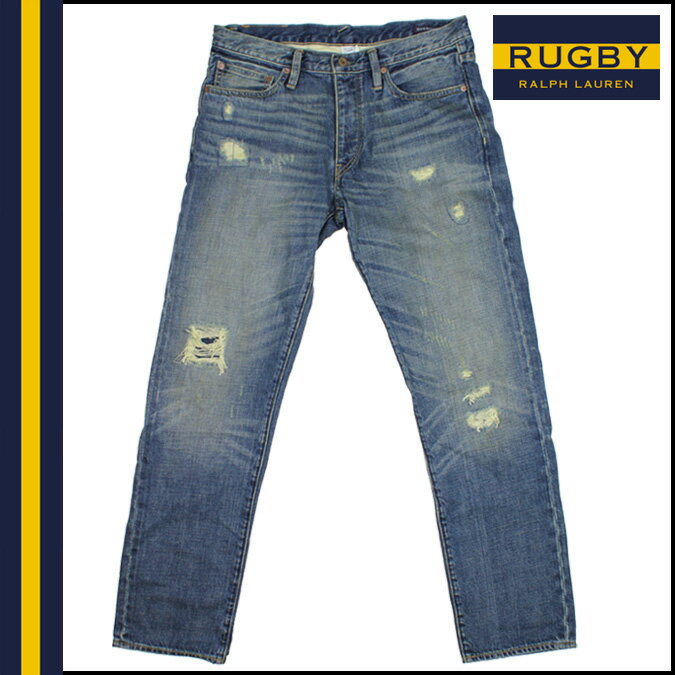 ラグビー/RUGBY ラルフローレン ヴィンテージデニム ［RUGBY STRAIGHT JEANS #RN41381］ インディゴ コットン ［メンズ］ ボトムス デニム DENIM JEANS ［正規品］