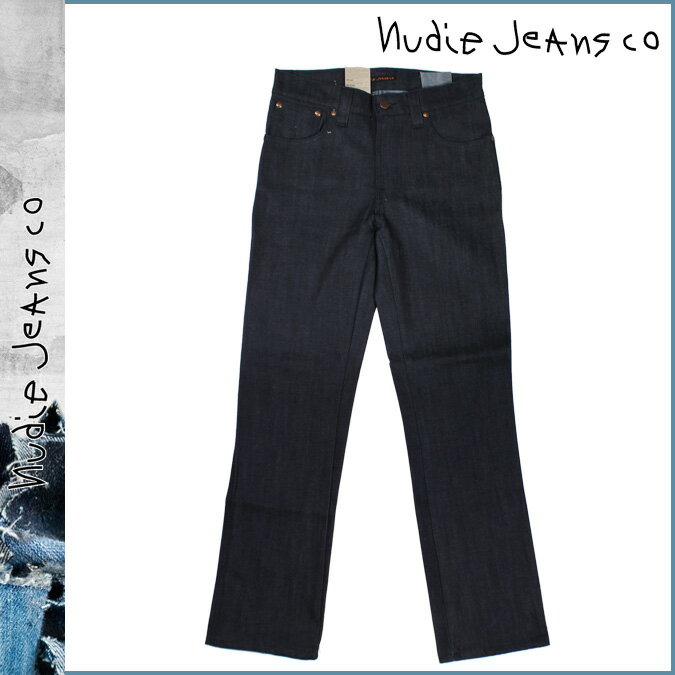 ヌーディージーンズ/nudie jeans デニム パンツ ［EMBO SLIM JIM #11079］ 濃紺 コットン ［メンズ］ ボトムス スリムジム ノンウォッシュ NAVY COTTON DENIM JEANS ［正規品］