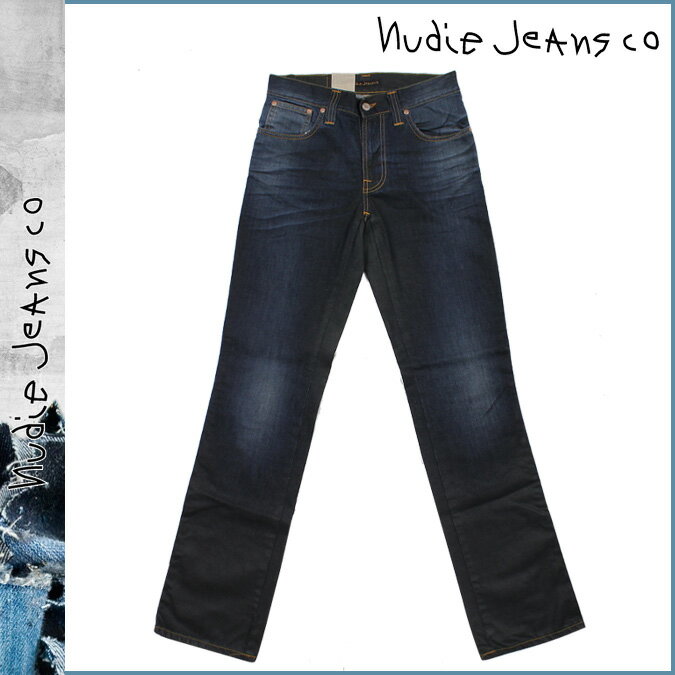 ヌーディージーンズ/nudie jeans デニム パンツ ［SLIM JIM FADED COATED INDIGO #110946］ インディゴブルー コットン ［メンズ］ ボトムス ヴィンテージ BLUE COTTON DENIM JEANS VINTAGE ［正規品］