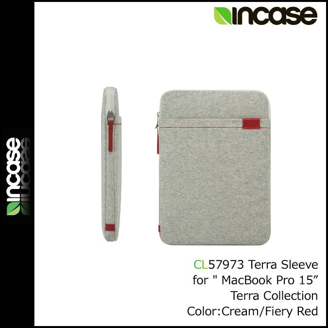 インケース/INCASE/ テラ コレクション PCケース [クリーム×レッド]CL57973/15インチMacBook Pro 対応/PC CASE Terra/男女兼用[7/4 新入荷][正規]★★[送]