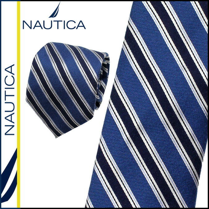 ノーティカ/NAUTICA/ ネクタイ [ネイビー] ストライプ/シルク/メンズブランド/結婚式 [8/7 新入荷][正規] ★★