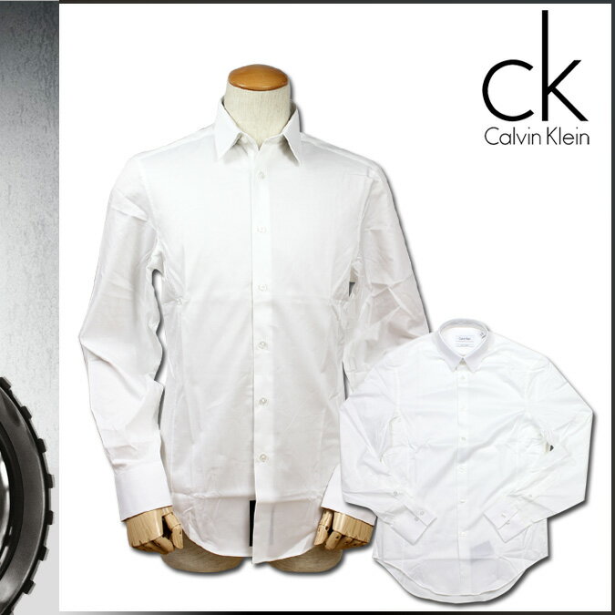 [SOLD OUT]送料無料 カルバンクライン Calvin Klein ボタン シャツ Yシャツ [ ホワイト ] SHIRT フォーマル メンズ [ 正規 あす楽 ]
