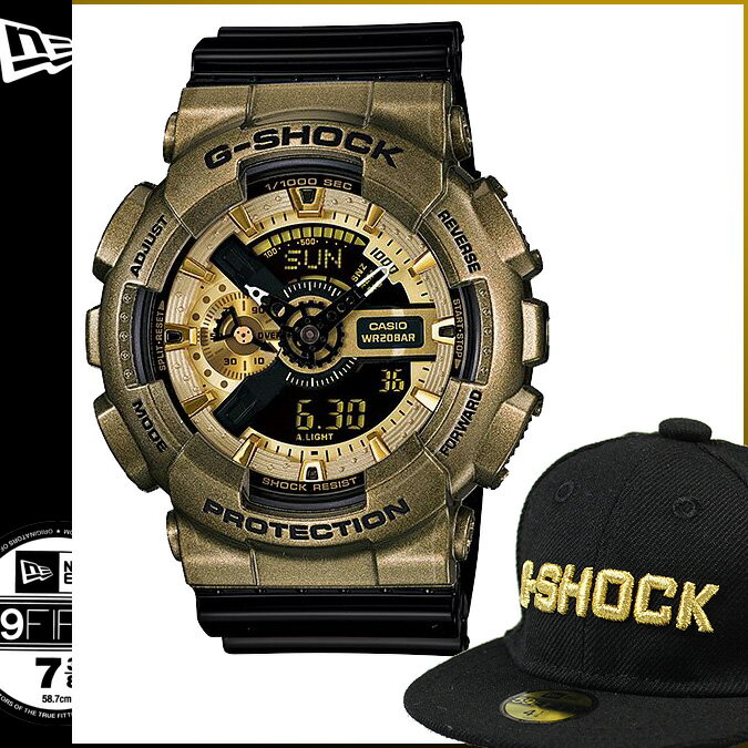 送料無料 カシオ CASIO G-SHOCK × NEW ERA GA-110NE-9AJR 腕時計 [ ブラック × ゴールド ] ニューエラ コラボ 限定 メンズ レディース 30周年記念 時計 [11/25 再入荷][ 正規 ] ★ 送料無料 ★ジーショック g-shock mini 楽天 時計 Gショック 送料無料 コラボ 腕時計 海外モデル