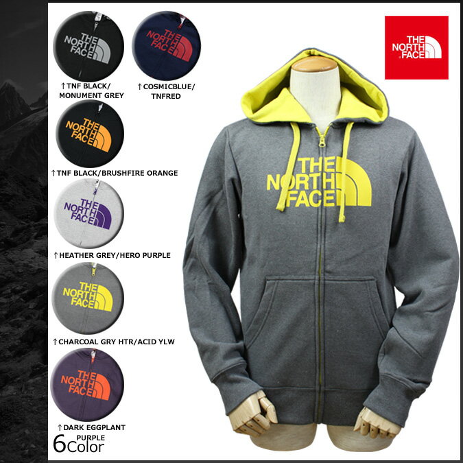 送料無料 ザ ノースフェイス THE NORTH FACE ジップアップ パーカー メンズ 2014年 新作 A8WW 6カラー MEN'S HALF DOME FULL ZIP HOODIE [ 正規 あす楽 ]【バレンタイン】