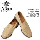 ALDEN オールデン ローファー メンズ シューズ HANDSEWN FLEX PENNY LOAFER WITH UNLINED VAMP Dワイズ 6244F