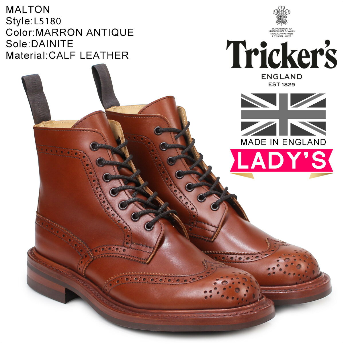 gbJ[Y Tricker's fB[X Jg[u[c MALTON L5180 4CY [4/14 ǉ]