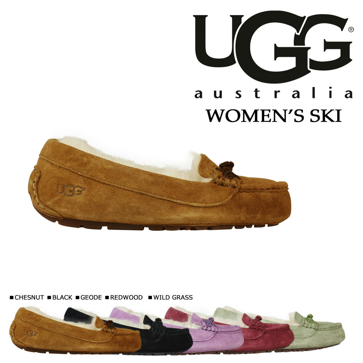 ポイント2倍 UGG アグ レディース WOMENS SUKI ムートン モカシン スリッ…...:sugarltd:10321416