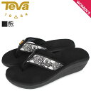テバ Teva サンダル ビーチサンダル ボヤ ウェッジ レディース VOYA WEDGE ブラック ホワイト 黒 白 1019043