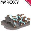【最大1000円OFFクーポン】 ROXY ロキシー サンダル スポーツサンダル ショアライン レディース SHORELINE チャコール グレー RSD202505
