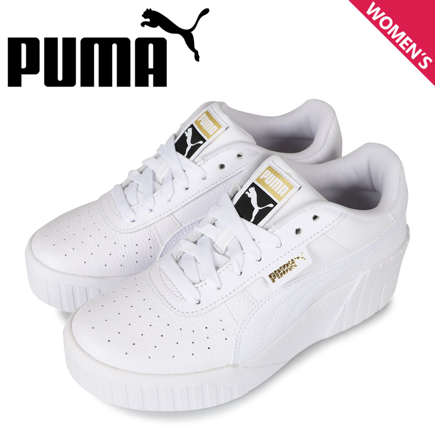 プーマ PUMA スニーカー レディース 厚底 カリ ウェッジ CALI WEDGE ホワイト 白 <strong>373438-01</strong>