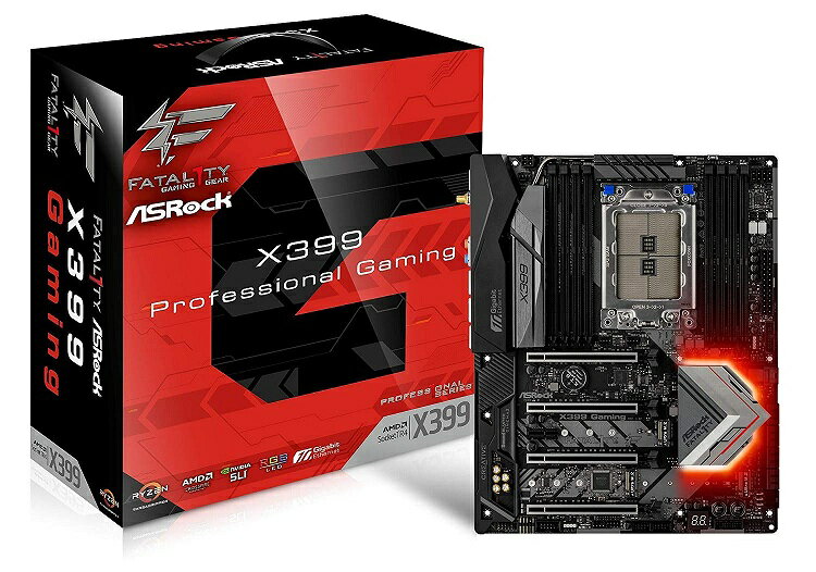 【送料無料】ASRock Fatal1ty X399 Professional Gaming マザーボード AMD X399 チップセット ATX