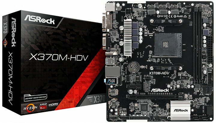 【送料無料】ASRock MicroATX X370M HDV マザーボード AMD X370 チップセット