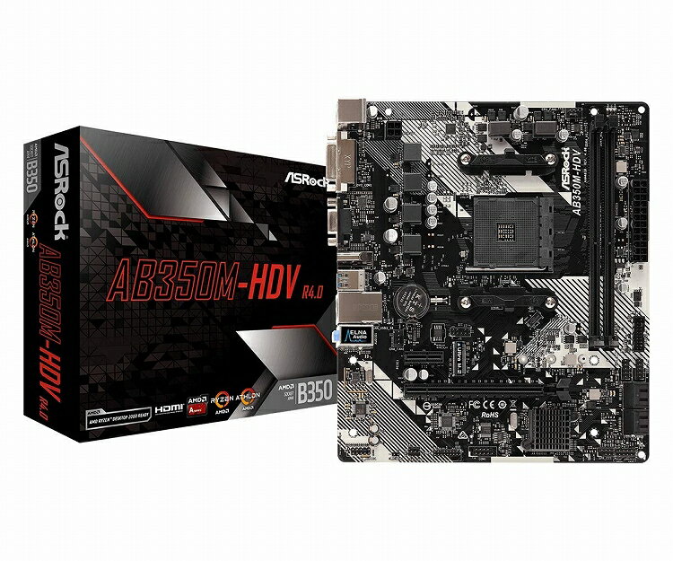 【送料無料】ASRock MicroATX AB350M-HDV マザーボード AMD B350 チップセット