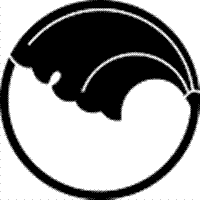 家紋 鯉のぼり 名前旗 五月人形 ひな人形用 家紋番号0061 銀杏(いちょう) 一つ銀杏巴 ひとついちょうどもえ 139822061