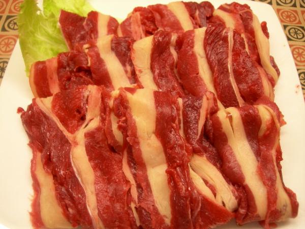 国産馬のバラ（スライス）すき焼き・しゃぶしゃぶに!!　国産馬バラ500g