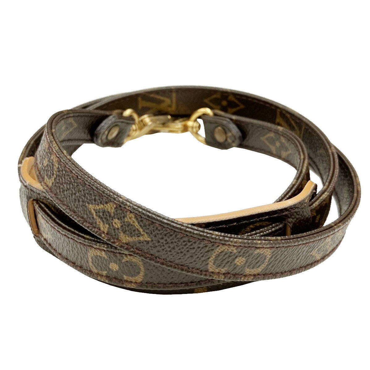【中古】LOUIS VUITTON ルイヴィトン バッグ用 ショルダーストラップ　モノグラムキャンバス 斜め掛け 肩掛け ショルダー バッグストラップ ストラップ　鞄用 レディース メンズ ユニセックス【ブランドギャラリー心斎橋店】