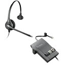 Plantronics (プラントロニクス) コード付ヘッドセット HW251N + 固定電話機接続用アンプ Vista M22 【片耳ヘッドセットとアンプのパック商品】