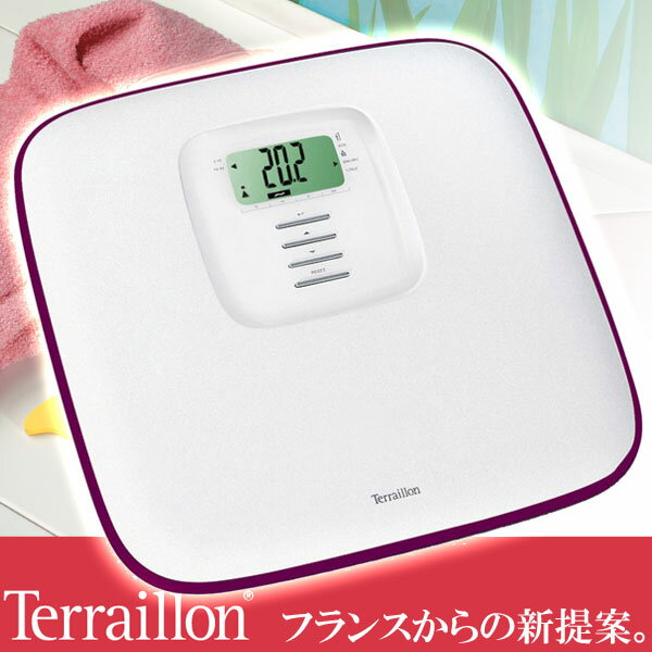 Terraillon（テライヨン）　BMI（肥満度）測定機能付き体重計　FBC Lovely（ラブリー）　ピンク TBS808PK【あす楽対応】