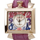 GaGaMILANO ガガミラノ 腕時計 6001.1 メンズ ナポオレーネ 文字盤×ベルト：ホワイトシェル×ピンクガガミラノ 6001.1 メンズ 5250円以上で送料無料