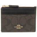 コーチ COACH コインケース カードケース ブラウン×ブラック F88208 IMAA8 シグネチャー