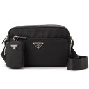 訳あり カードなし PRADA プラダ ショルダーバッグ ブラック 1BC167 RV44 F0002 B1M リナイロン カメラバッグ