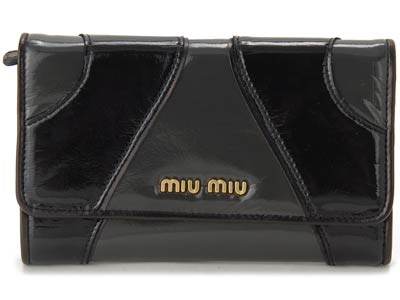 【miu miu】-ミュウミュウ 5M1097 U09 F0H49 PORTAF.PATT.LUNGA TESS.VERNICE 折財布