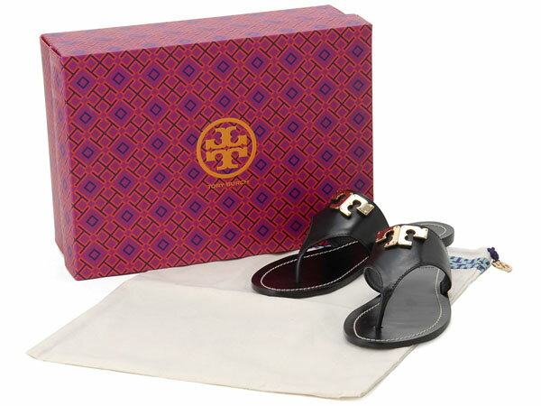 TORY BURCH トリーバーチ ビーチサンダル サイズ：6 JP 23cm 51148636 001 レザー レディース サンダル 【楽ギフ_包装】【楽ギフ_のし宛書】【楽ギフ_メッセ入力】