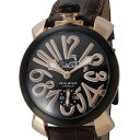GaGaMILANO ガガミラノ メンズ 腕時計 マヌアーレ アッチャイオ カーボニオ SS（GP） カーボン文字盤/ミラーインデックス 手巻 GG-5014.1GaGa MILANO/ガガミラノ/時計/watch/ 5250円以上で送料無料