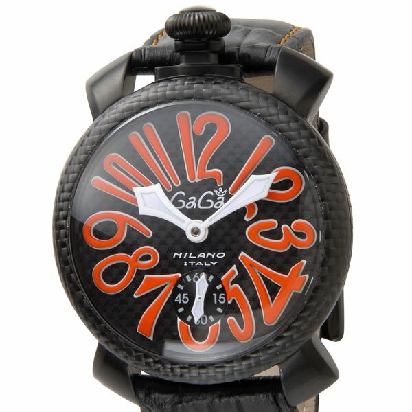 GaGaMILANO ガガミラノ 男女兼用 腕時計 5016.1 ブラック×オレンジ【マラソン201207_ファッション】【5250円以上で送料無料】