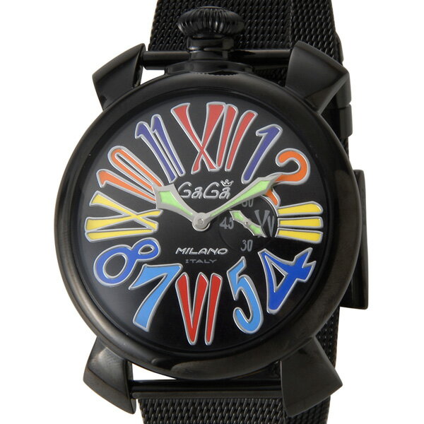 GaGaMILANO ガガミラノ メンズ 腕時計 ブラックスリム 46MMPVD 5082.1【マラソン201207_ファッション】【5250円以上で送料無料】