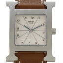 HERMES エルメス Hウォッチ シルバー 茶革 HH1.210.260/VBAHERMES/エルメス/時計/watch/ 5250円以上で送料無料