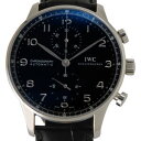 IWC　メンズ 腕時計　ポルトギーゼ クロノ オートマチック 黒/クロコ　IW3714385250円以上で送料無料