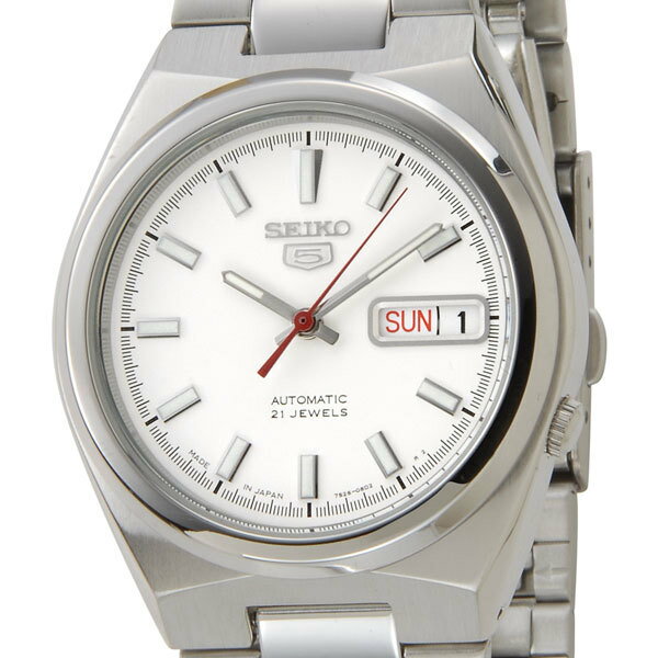 セイコー seiko メンズ腕時計 SNKC45J1 ホワイト×シルバー【マラソン201207_ファッション】【5250円以上で送料無料】