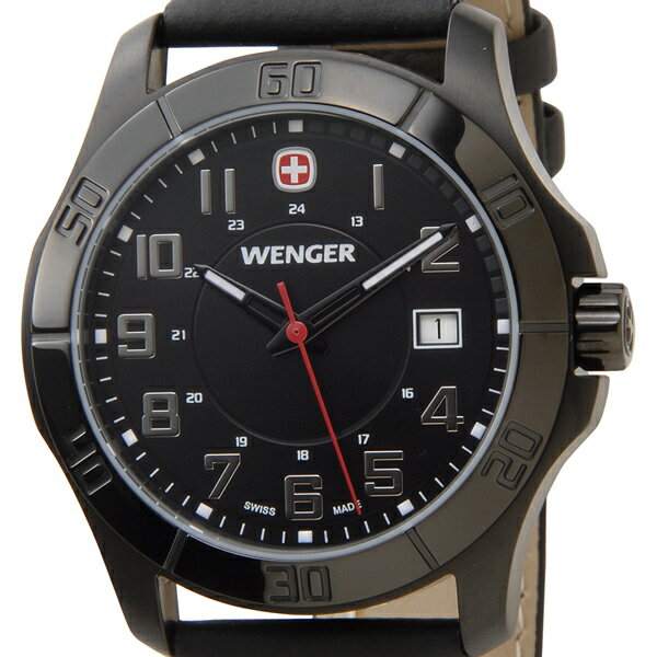 ウェンガー WENGER 70475 メンズ腕時計 ALPINE アルバイン ブラック ミ…...:sunbrand-select:10037105