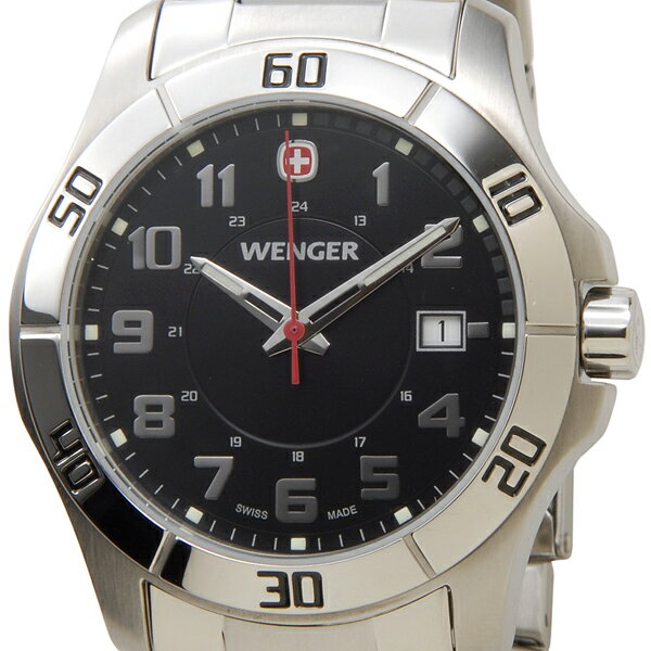 ウェンガー WENGER 70487 メンズ腕時計 ALPINE アルバイン ブラック/シ…...:sunbrand-select:10037107