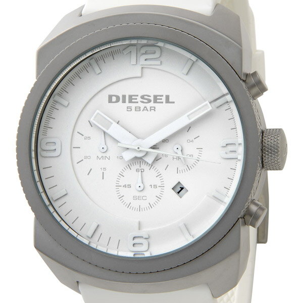 ディーゼル DIESEL 腕時計　DZ1450 ユニセックス 文字盤：ホワイト、ベルト：ホワイト【マラソン201207_ファッション】【5250円以上で送料無料】