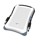 色:ホワイト シリコンパワー ポータブルHDD 1TB 2.5インチ USB3.0/2.0対応 耐衝撃 PS4 動作確認済 Armor A30 SPA010TBA30W