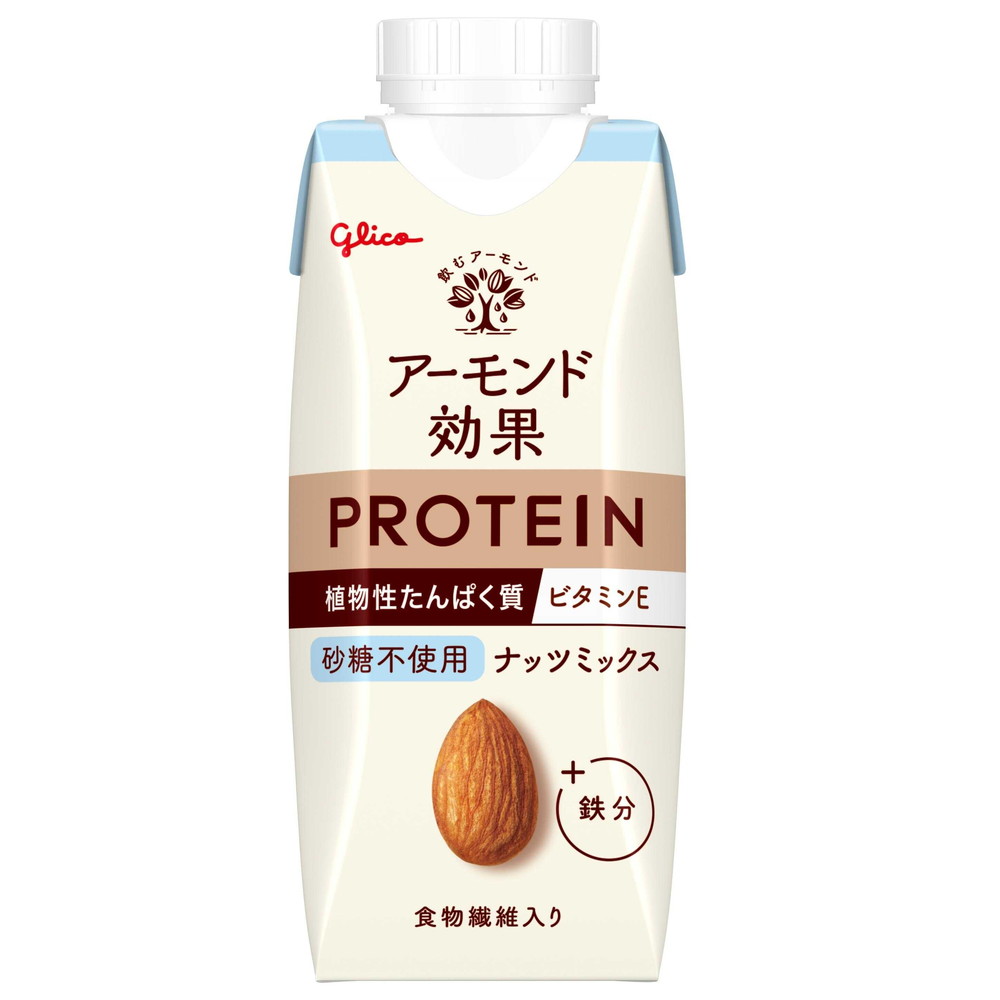 ◆グリコ アーモンド効果 プロテイン ナッツミックス 砂糖不使用 250g 【12個セット】