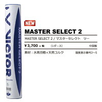 VICTOR MASTER SELECT 2(10ダース) マスターセレクト バドミントンシャトル ビクター【取り寄せ】の画像