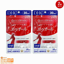 最大2000円クーポン 【2個セット】<strong>DHC</strong> 大豆イソフラボン <strong>エクオール</strong> 30日分【クリックポスト無料配送】