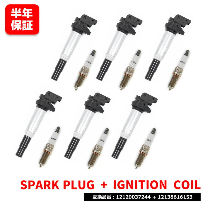 BMW F02 740Li イリジウム スパークプラグ & イグニッションコイル 6セット プラグ 12120037244 コイル 12138616153
