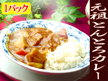 [保存食/非常食に]元祖とんとろカレー1P【レトルト食品】