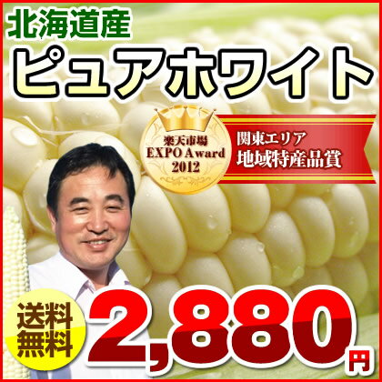 とうもろこし 北海道 ピュアホワイト 約4kg（11〜15本） スイートコーン  トウモロコシ とうもろこし 北海道 ピュアホワイト 約4kg スイートコーン  トウモロコシ