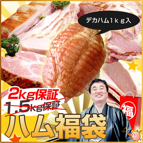 ハム 詰合せ ギフト 超高級ハムど〜んと1kg＆焼豚入●2kg保証ハム福袋 ギフト 送料無料 お中元 ハムギフト