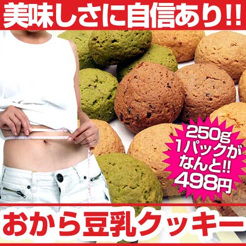 満腹おから豆乳ソフトクッキー【4パックまとめ買いで送料無料!!】